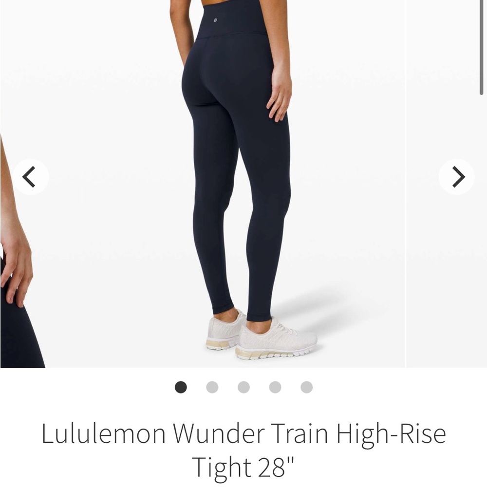 Lululemon Athletica True Navy Wunder Train Leggings